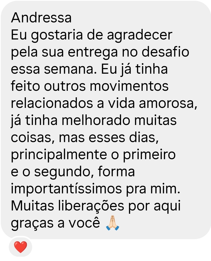 Depoimento 1 de aluna sobre o desafio